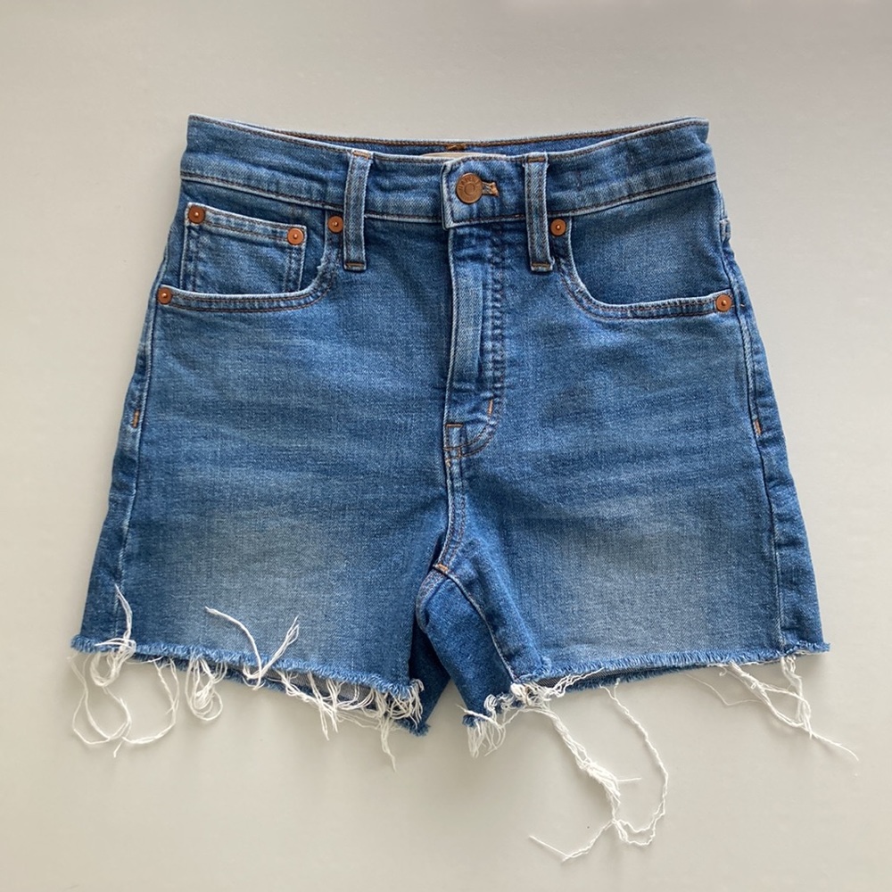 Madewell high-rise denim shorts